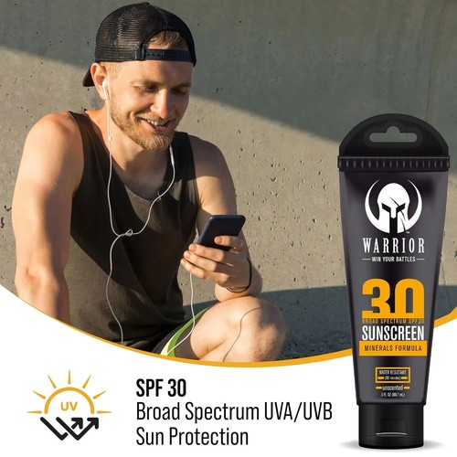 Warrior SPF 30 Sunscreen Lotion with Mineral Formula Sensitive Skin 3 oz - 第 8/8 張圖片