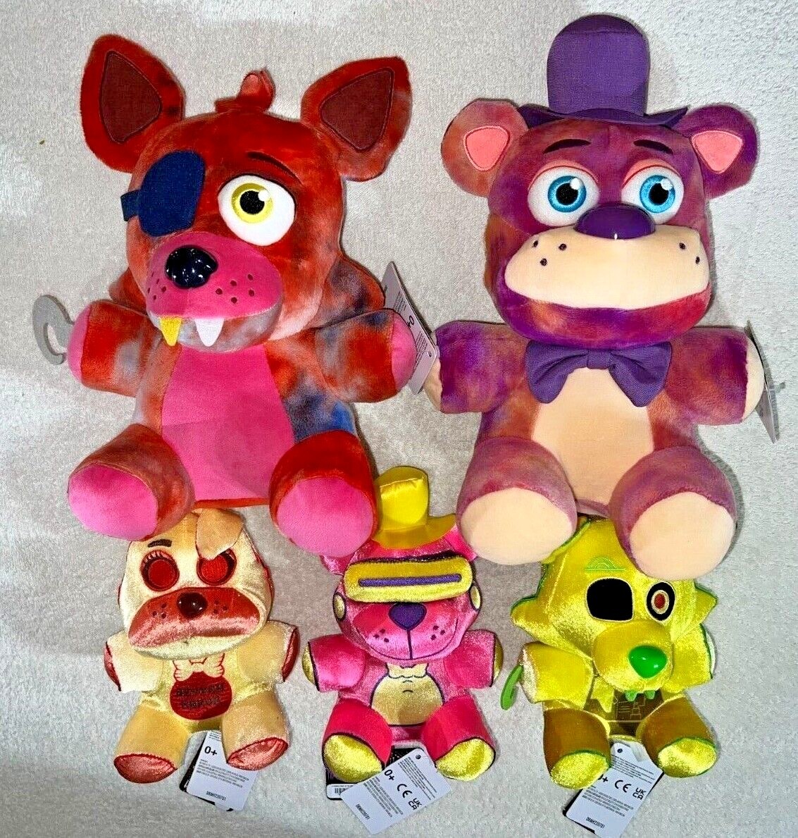 FIVE NIGHTS AT FREDDY'S SPECIAL DELIVERY PLUSH SET OF 5 ALL HOT