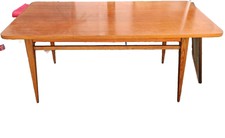 Tavolo rettangolare In teak, anni ’50, dining table, Stile Scandinavo