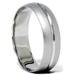 Channel Brushed Wedding Band 950 Palladium | eBay