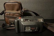 Minolta Freedom 50 35mm Point Shoot Camera W/ Case-Take 2AA Batteries-Tested
