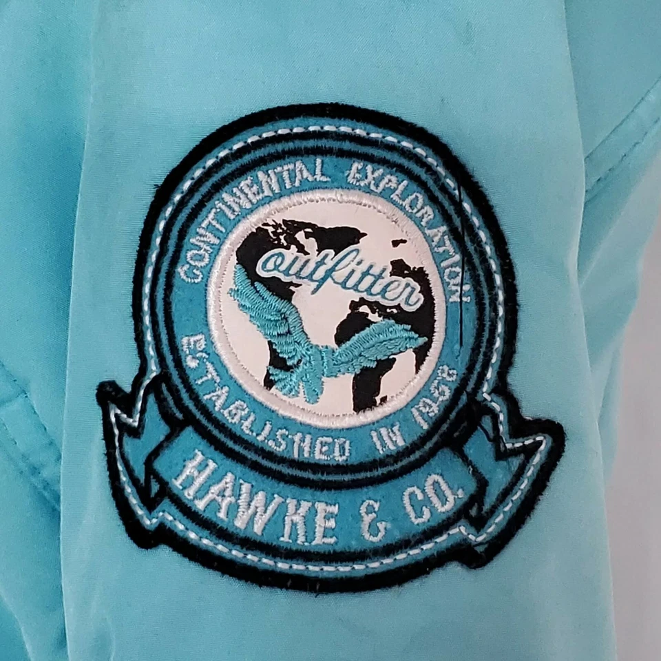 Hawke & Co Outfitter Winter Down Jacket Blue Hood Faux Fur 16 - Image 4 of 4