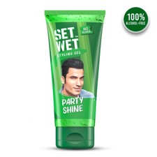 Set Wet Styling Hair Gel for Men - Party Shine, 100gm No Alcohol, No Sulphate