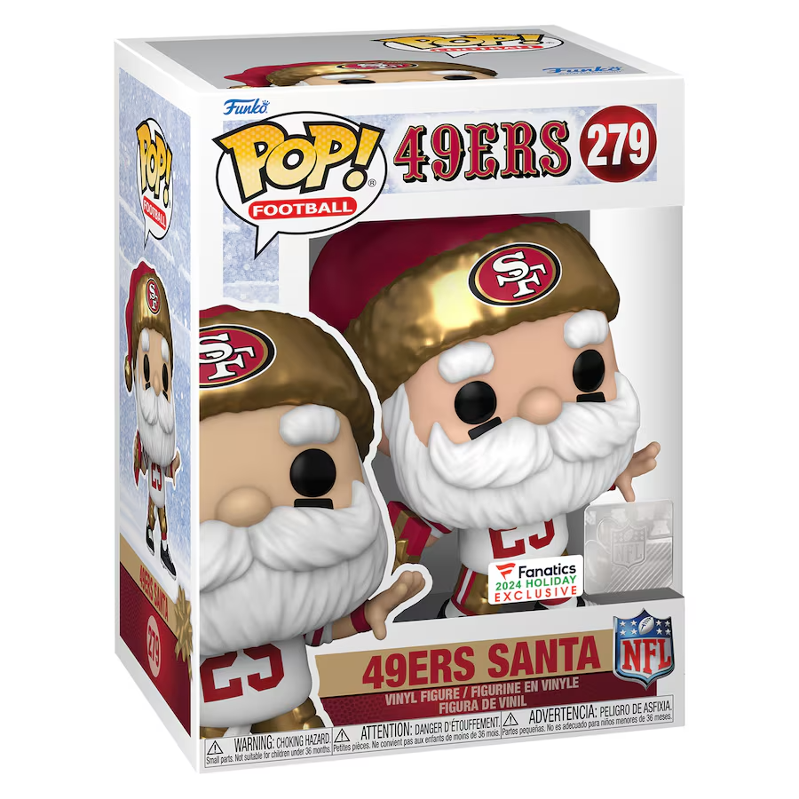 San Francisco 49ers 2024 Santa Claus NFL Funko Pop! Vinyl Figure