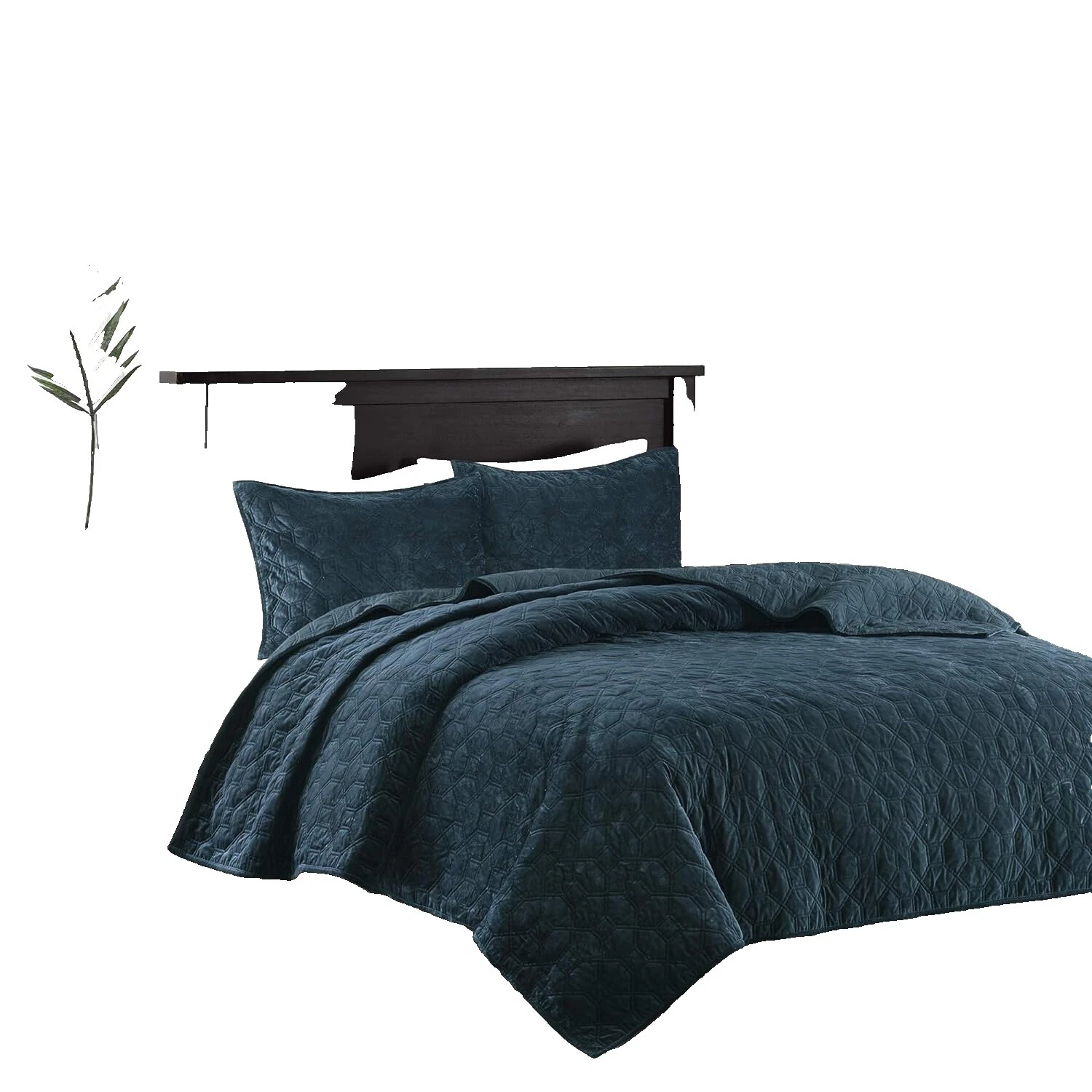 Velvet Geometric Quilts, Bedspreads & Coverlets