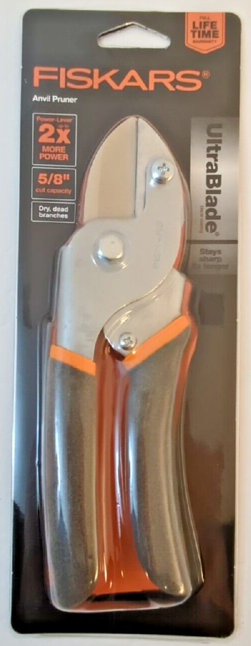 Fiskars 5/8" Anvil Pruner Dry Dead Branches Ultra Blade New 9110 eBay