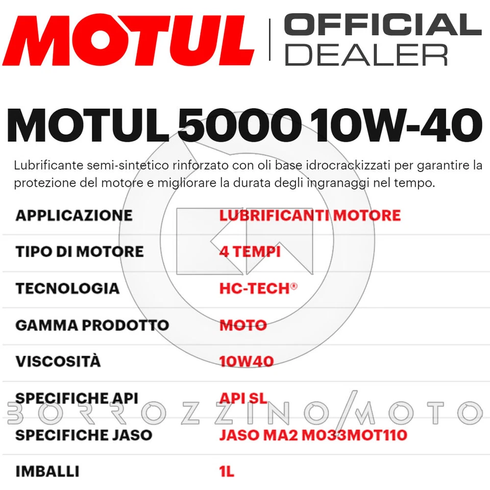TAGLIANDO OLIO MOTUL 5000 10W40 FILTRO BIMOTA Tesi 3D 1078 2007-2014 Foto 3 de 3