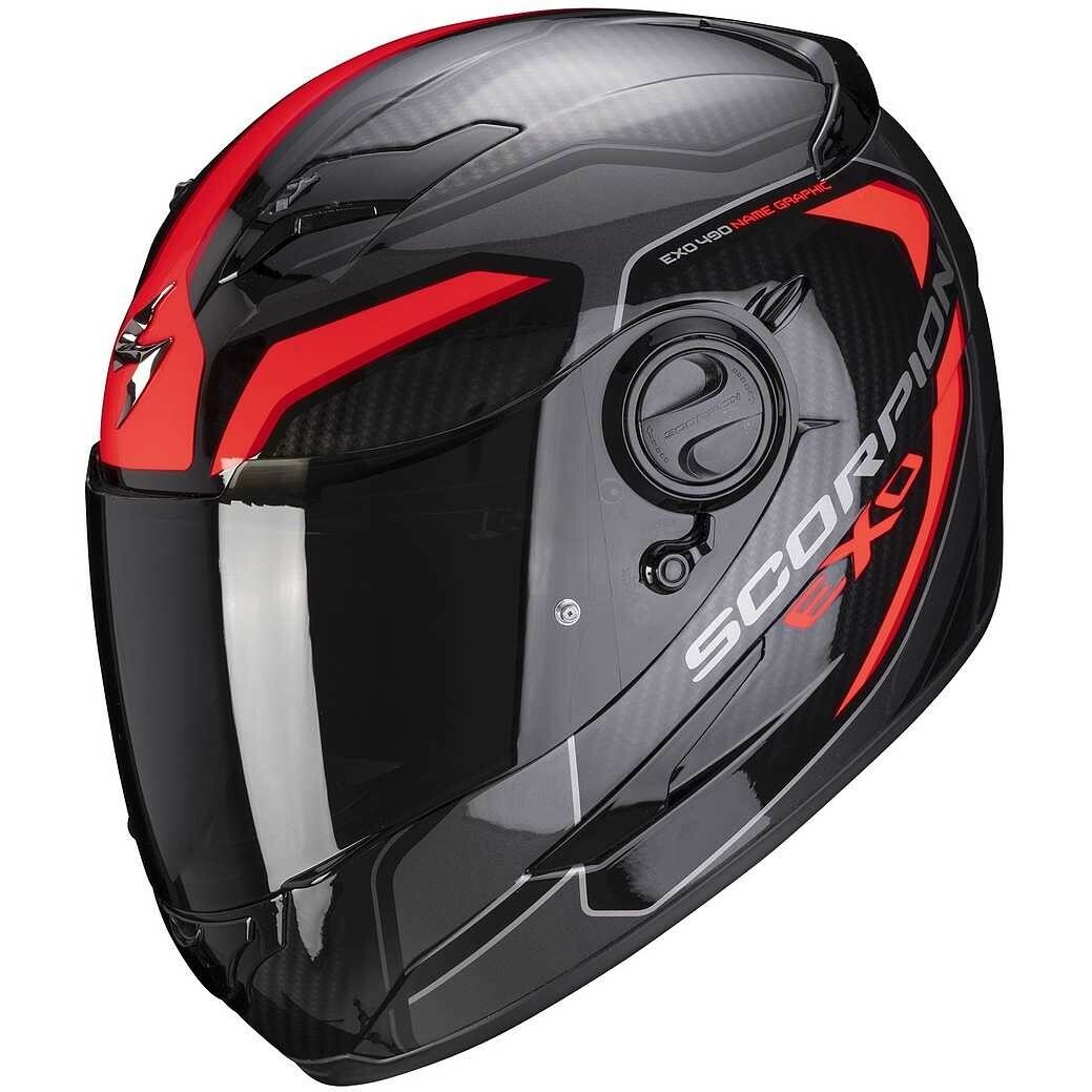 Casco integrale Scorpion Exo 490 SuperNova Nero Rosso