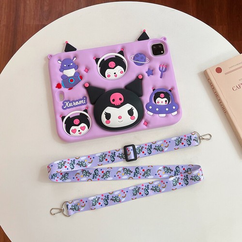 For Apple iPad 10th 9 8 7 mini 6 5 4 3 Air 1 2 Pro Kuromi Shockproof Case Cover - Picture 7 of 11