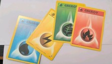 4 Card Lot Pokemon Fighting Energy Neo Genesis 107 108 109 111/111