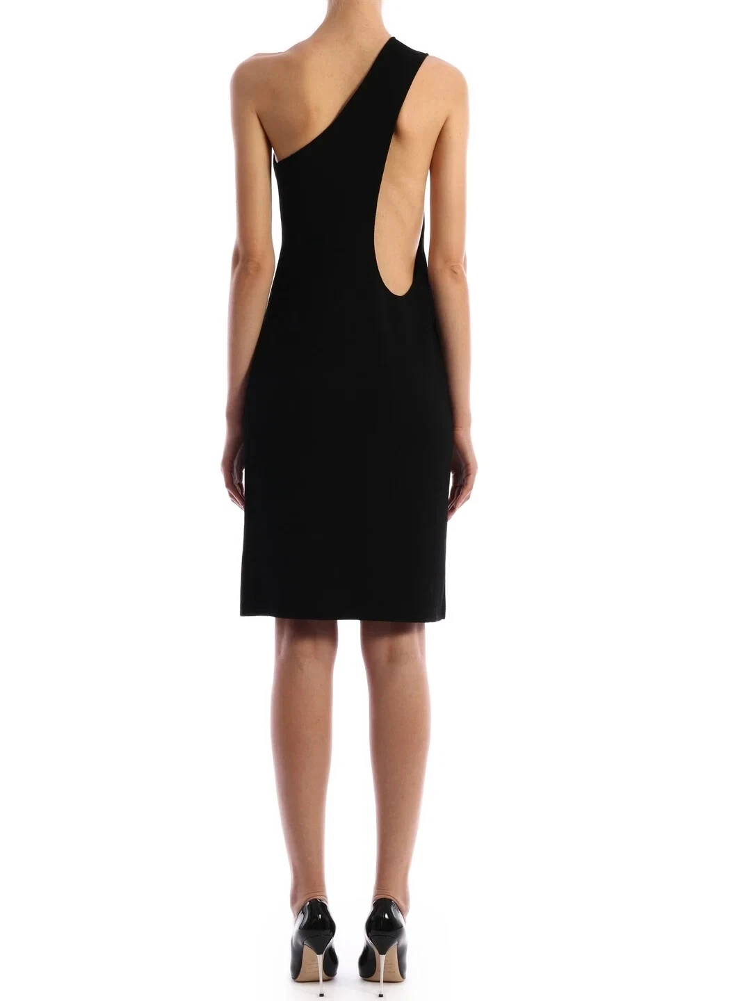 Abito Midi Bottega Veneta Nero Runway Spalla Viscosa 40 (FR 38 M)