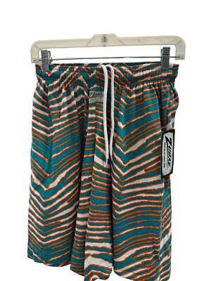 Zubaz Miami Dolphins Shorts Mens Small 90s NFL Football Zebra