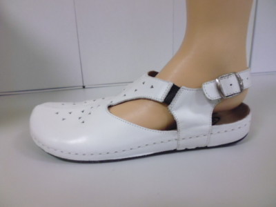 FLAT SCHUHE DAMENSCHUHE SLIPPER SANDALETTE NATURLÄUFER LEDER  Gr. 37 ( 4 )