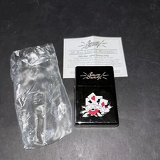 Sailor Jerry Lighter Lucky Midnight Chrome Finish 2007 Limited Edition Unfired