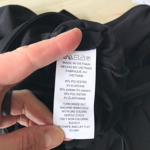 Michael Kors Jumpsuit Damen XS Schwarz Gold Kette Crop Fließend Karriere Kirche 155 $ - Bild 16 von 16