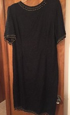 Stenay Women's Beaded Dress Black Size 20