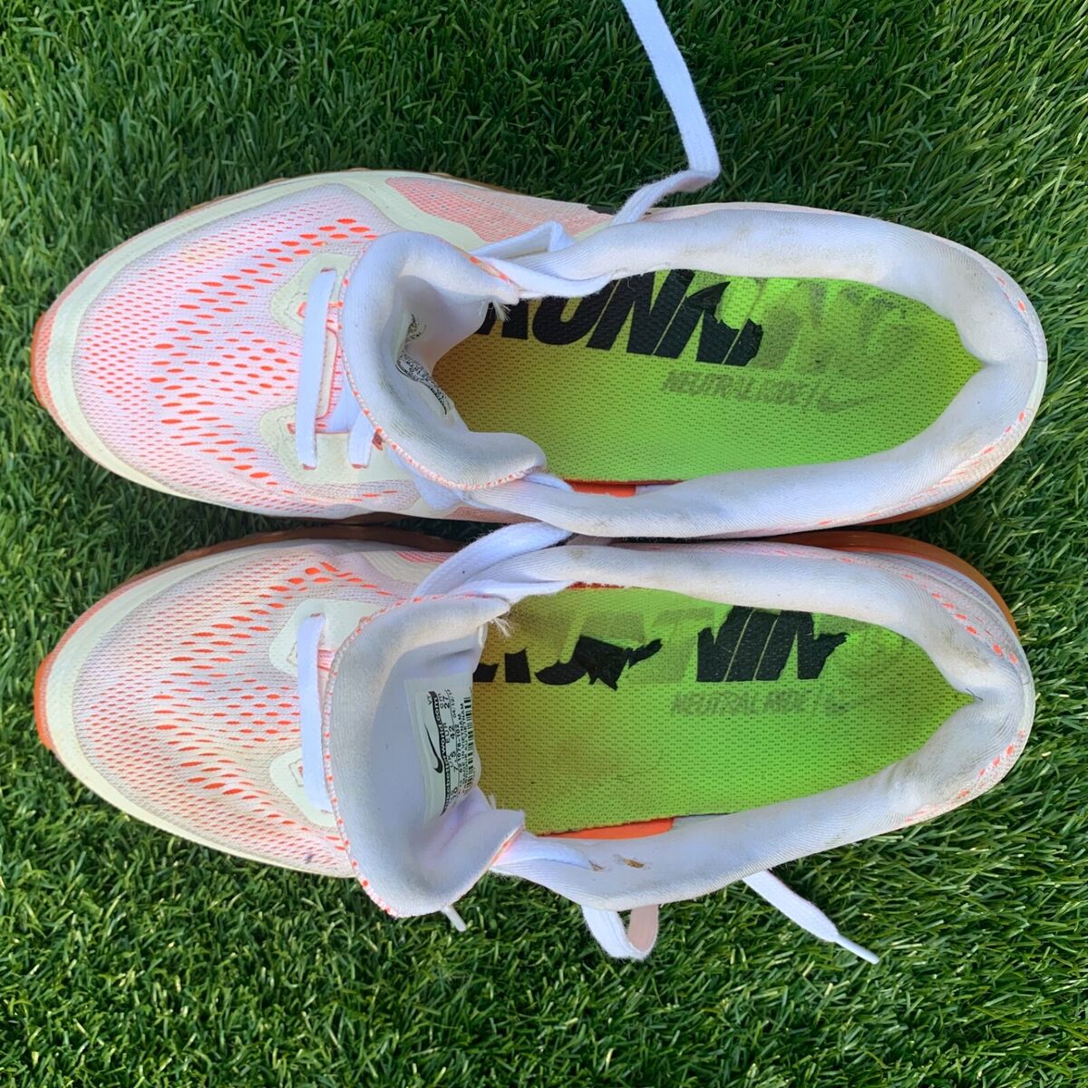 Nike Air Max 2014 Pure Platinum/Total Orange Women's Sz: 10 Nike Air Max 2014 Pure Platinum/Total Orange Women's Sz: 10
