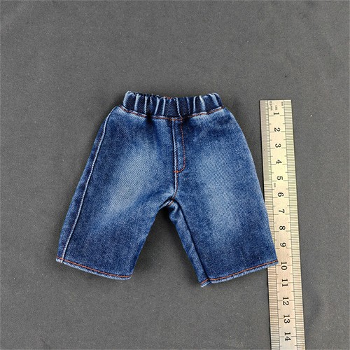 1/6 Male Man Denim Middle Pants Shorts Model Fit for 12'' Action Figure Body - Picture 9 of 15
