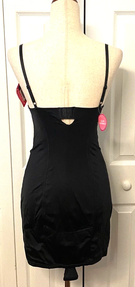 Prendas moldeadoras negras Maidenform Flexees 34B para mujer deslizamiento control firme encaje acolchado Foto 3 de 4