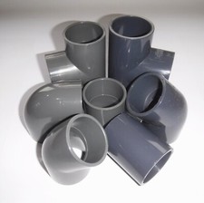 2 inch = 60.3 mm PVC  Pipe Fittings Standard Duty for ponds, pools etc