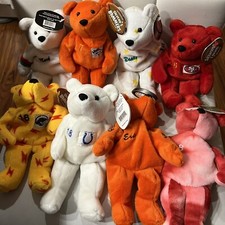 Vintage Salvino s Bammers Beanie Bears Lot 8 NFL NHL Elway Montana Manning