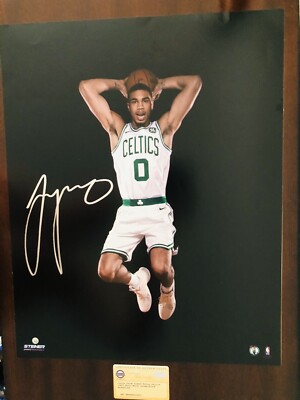 JAYSON TATUM Boston Celtics Signed Photo 16x20 Spotlight ROOKIE