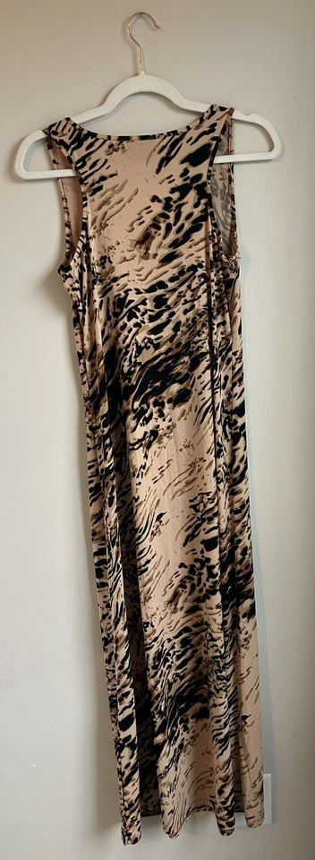 90-х годов вдохновил розовый леопард печать макси платье средний размер - Изображение 3 из 3