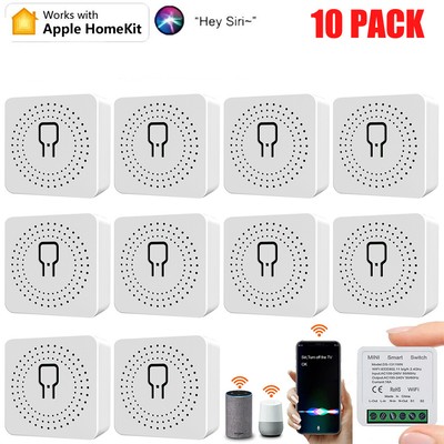1/2/10X Mini Smart Switch DIY Apple Homekit Smarthome Schalter 16A Unterputz
