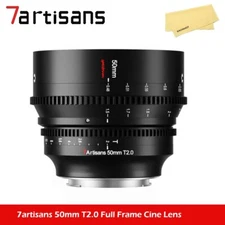 7artisans 50mm T2.0 Large Aperture Full Frame Cine Lens for Canon RF
