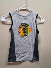 NWT NHL Chicago Blackhawks Hockey Medium Youth 5/6 Tank Top SHIPS WORLDWIDE