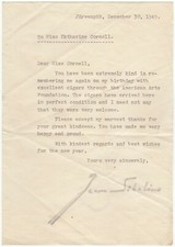 Sibelius, Jean (1865-1957/ composer) - Typed letter signed