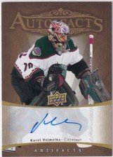 2023-24 Upper Deck Artifacts Hockey Karel Vejmelka Autofacts