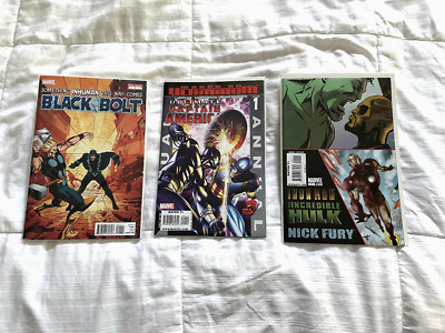 Marvel Comics Mixed Lot 3 Comics Iron Man Captain America Hulk Blackbolt