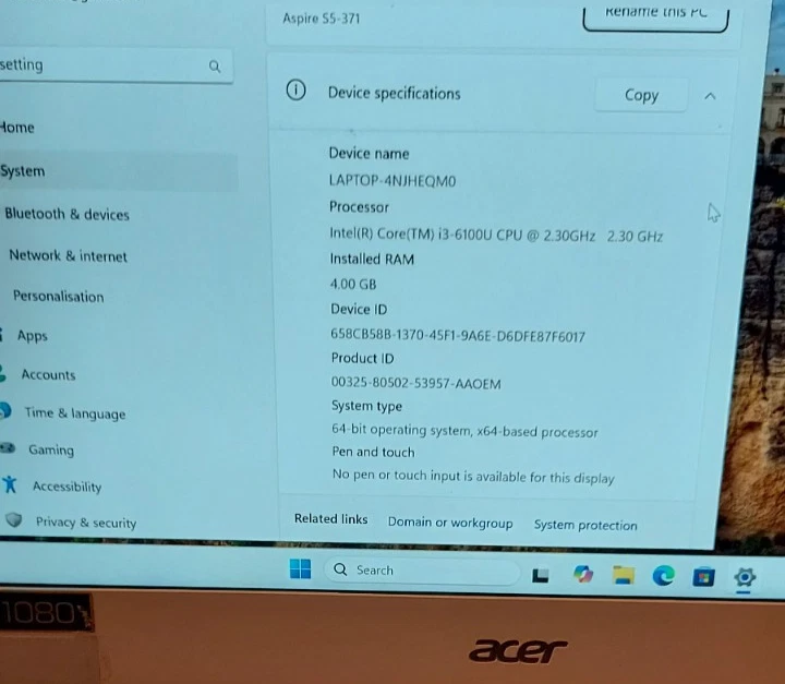 Acer Aspire S 13 - Image 3 of 4