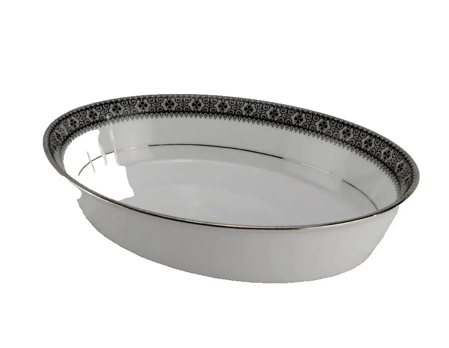 Noritake Branco Geométrico Pratos e utensílios para servir