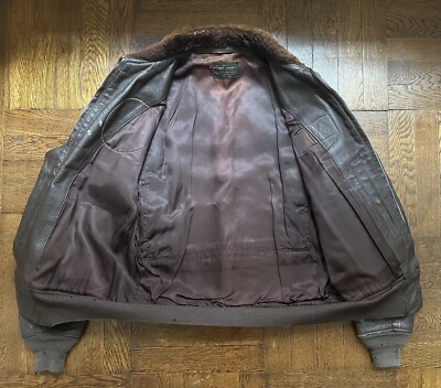 Vintage USN G-1 Flight Jacket Cagleco MIL-J-7823 (AER) Size Vintage USN G-1 Flight Jacket Cagleco MIL-J-7823 (AER) Size