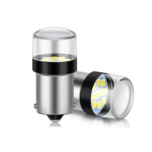 2pcs Car LED P21W 1156 BA15S 180 Turn Signal Lights Bulbs Auto Reverse Lamp 12V - Picture 6 of 11