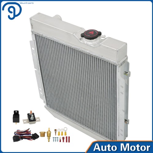 For Ford Falcon 1960-65/Mustang 1965-66 Aluminum Radiator 3 Row+Shroud Fan+Relay - Picture 2 of 14