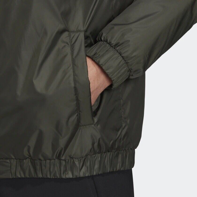 Adidas Essentials Insulated Bomber Jacket Men’s Size L Large Full Zip