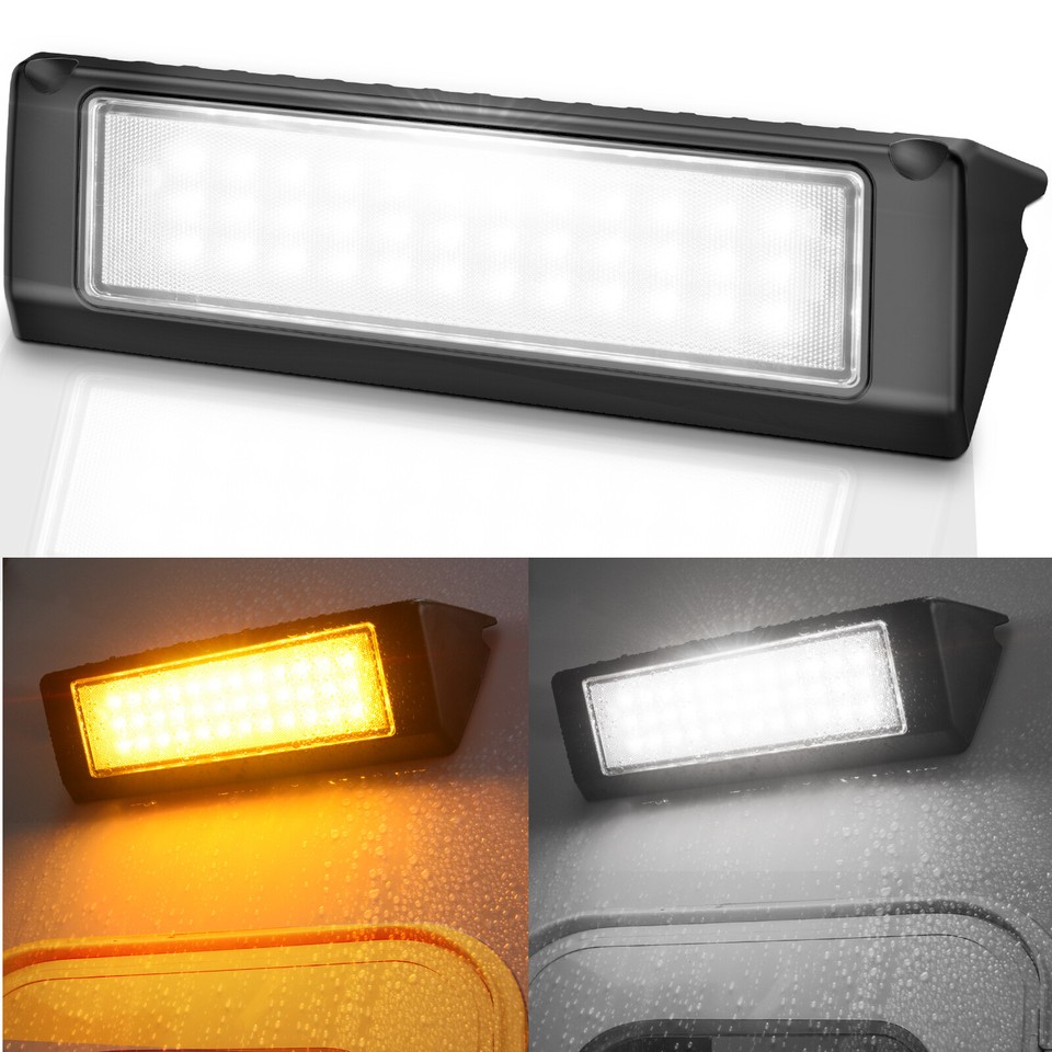9Inch RV Porch Lights 54W LED Yellow /White Utility Awning Light