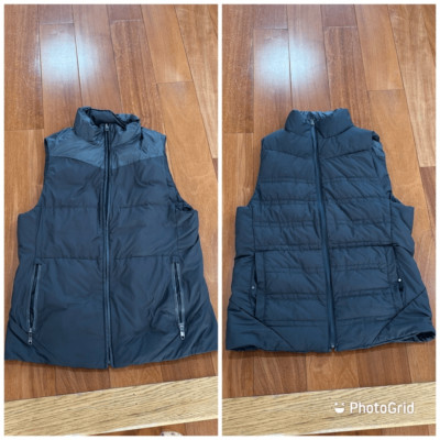 lululemon Men's Reversible Down Vest Dark Grey size Medium