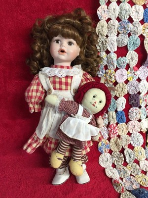raggedy ann porcelain doll