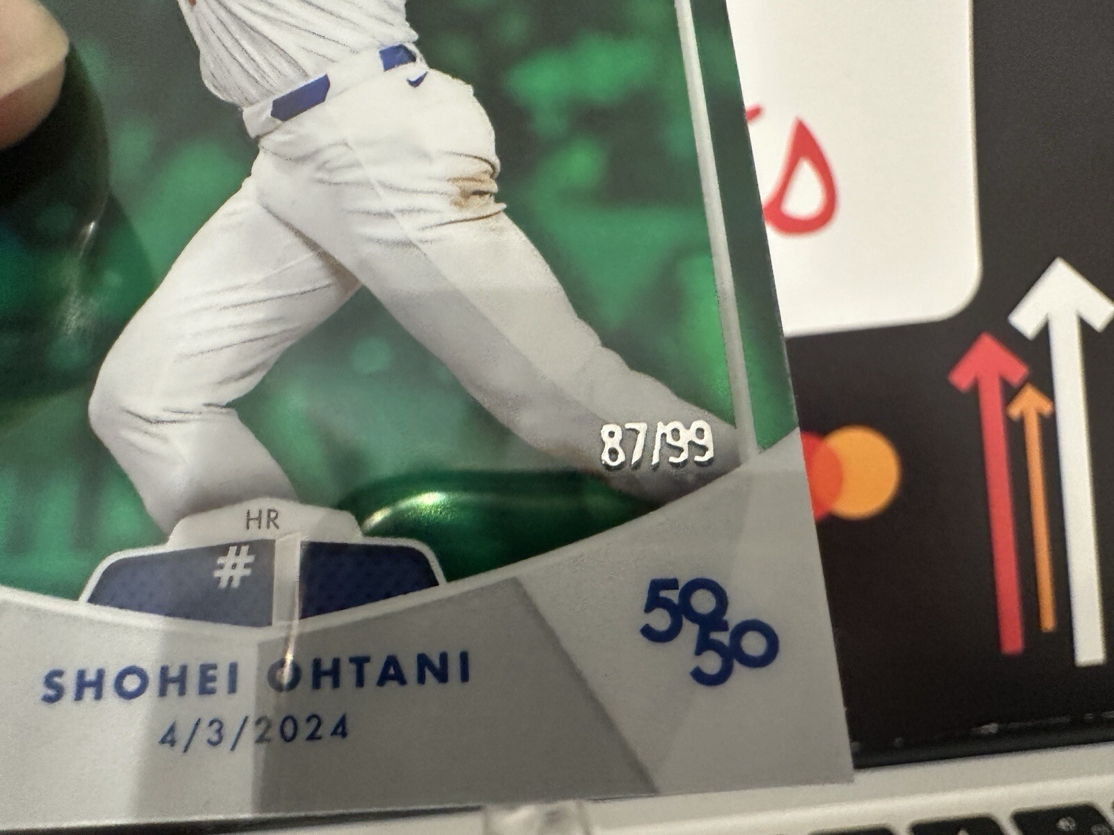 2024 Topps Chrome /99 * #1 HR * 50/50 Shohei Ohtani Green Rare