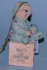 Boyds Bears ornament Binkie, 257017, NIB 2003 Christmas, baby's first Christmas