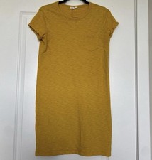 Gap Women’s Mustard Yellow Short Sleeve T Shirt Dress Size Small