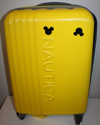 Nautica Yellow carry on suitcase 