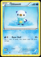 Oshawott 28/114 Common Black & White Pokemon Moderately Played on eBay