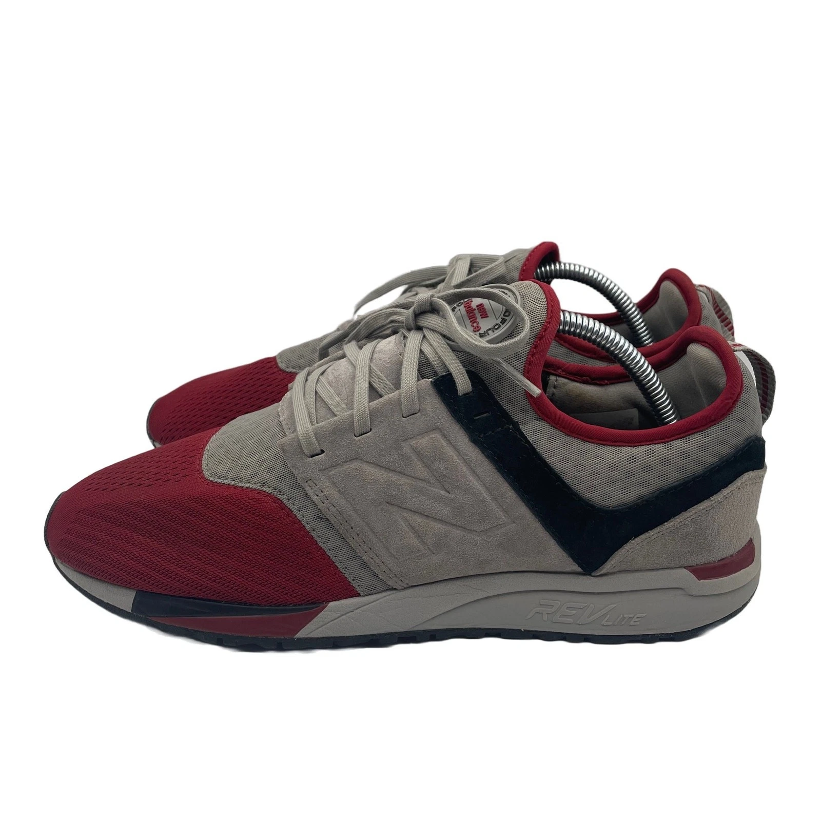 Scarpe da corsa New Balance 247 casual grigio rosso uomo taglia 9