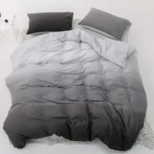 BlueBlue Gray Kids Duvet Cover Set Queen 100 Cotton 2 Pillow Shams