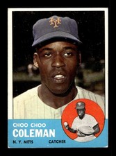 1963 Topps #27 Choo Coleman Mets EX *m7
